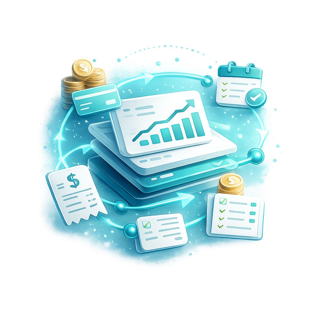 Organize o fluxo financeiro